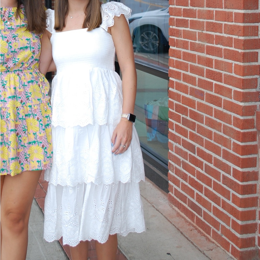 White Midi Dress